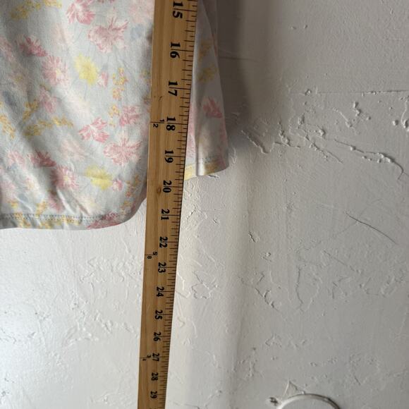 Jessica Simpson Tank Top Y2k XL Pink Yellow Floral Lace Trim Camisole‎ - Picture 6 of 8